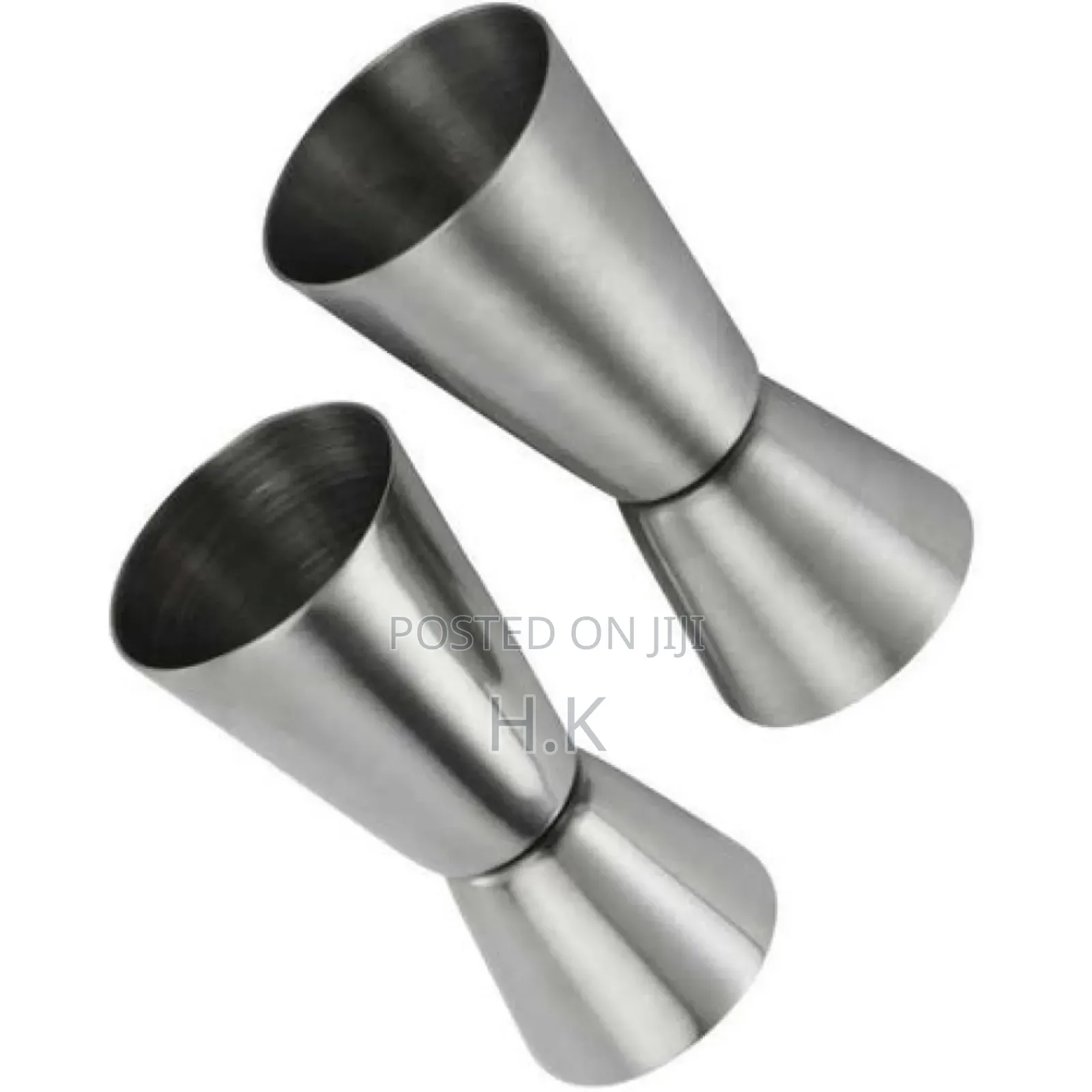 Alcohol Bar Double Shot Measure Cup 25/50 ML- Silver.