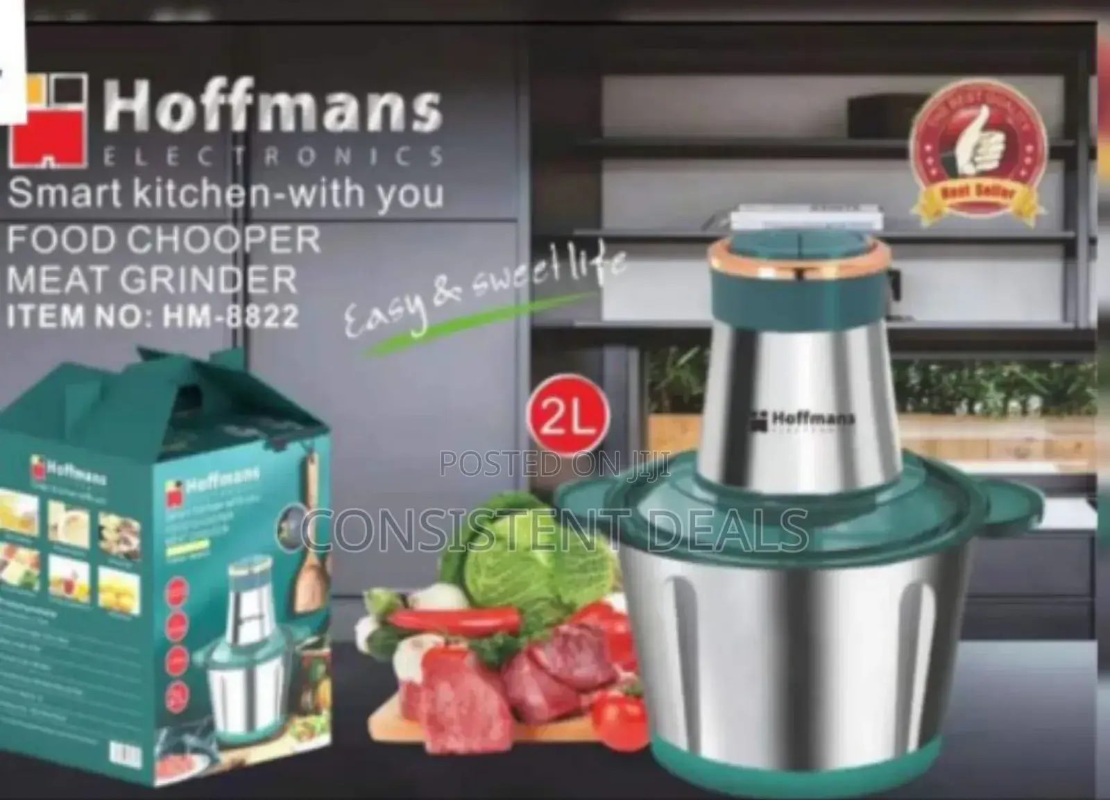 2L Electric Food Chopper Meat Grinder