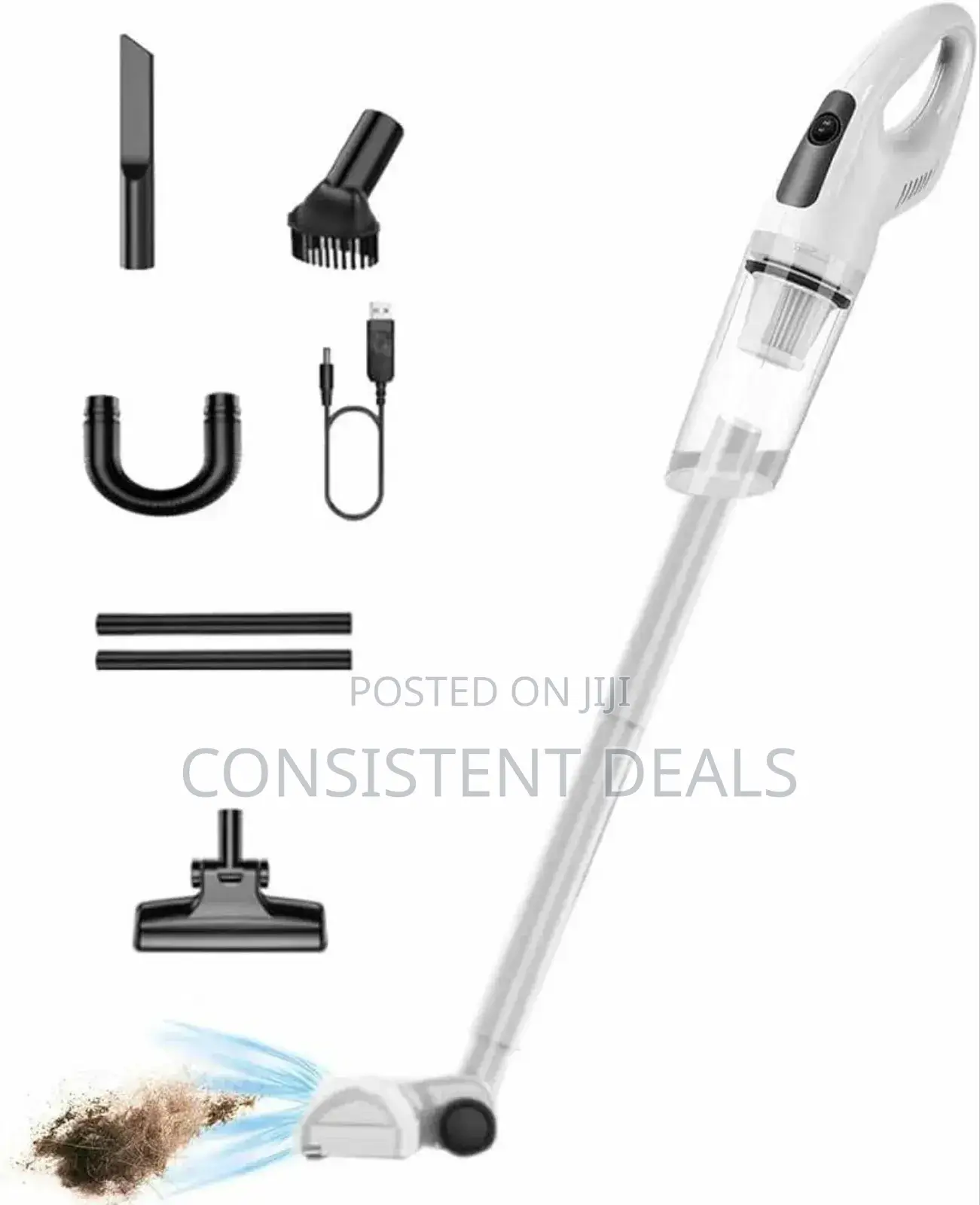 Rechargeable Long Tube Vacuum Cleaner