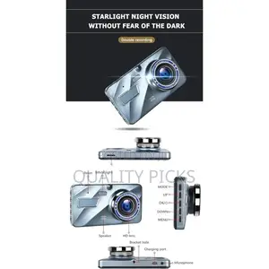 4" Dash Cam for Car Front Rear With 32G TF Card, 1080P