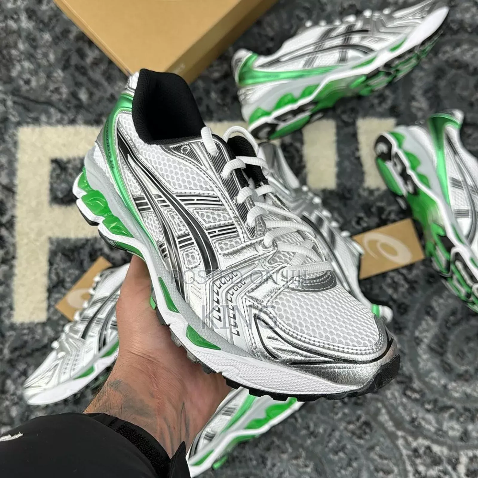 Legit ASICS Gel Kayano 14 Malachite White Green Sneakers