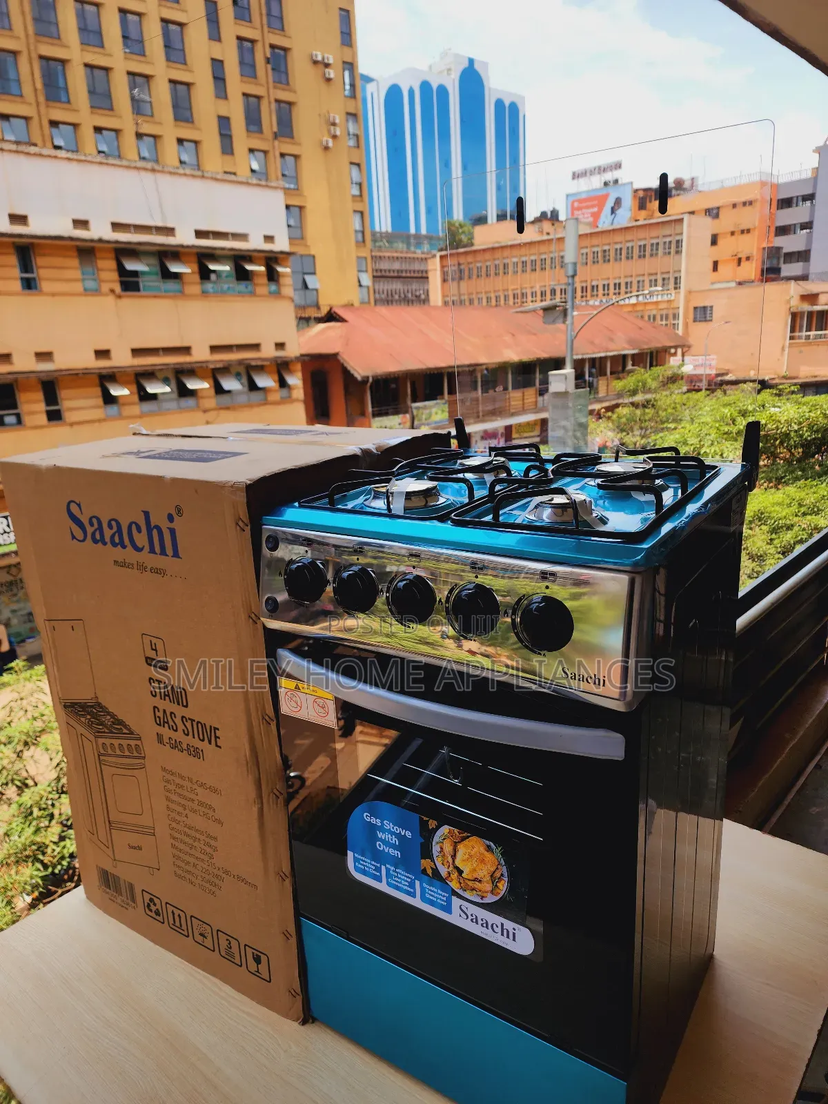Stainless Steel Full Gas Burner Sachi Cooker