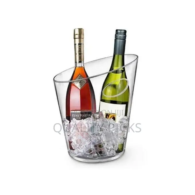 6.5L Acrylic Cooler Beer Wine Champagne Ice Bucket With Lid