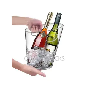 6.5L Acrylic Cooler Beer Wine Champagne Ice Bucket With Lid