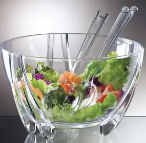 Classic Stylish Clear Salad Bowl