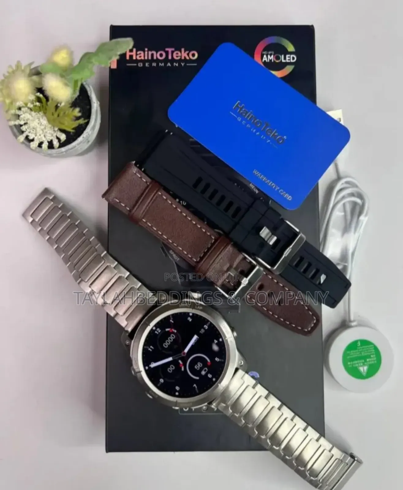 Haino Teko RW 46 Men Smart Watch With 3straps HD AMOLED