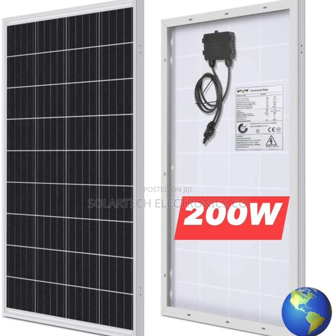 200W Fast Charging Mono Solar Panels