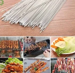 Stainless Heat Resistant 16 Inch Metal BBQ Skewers