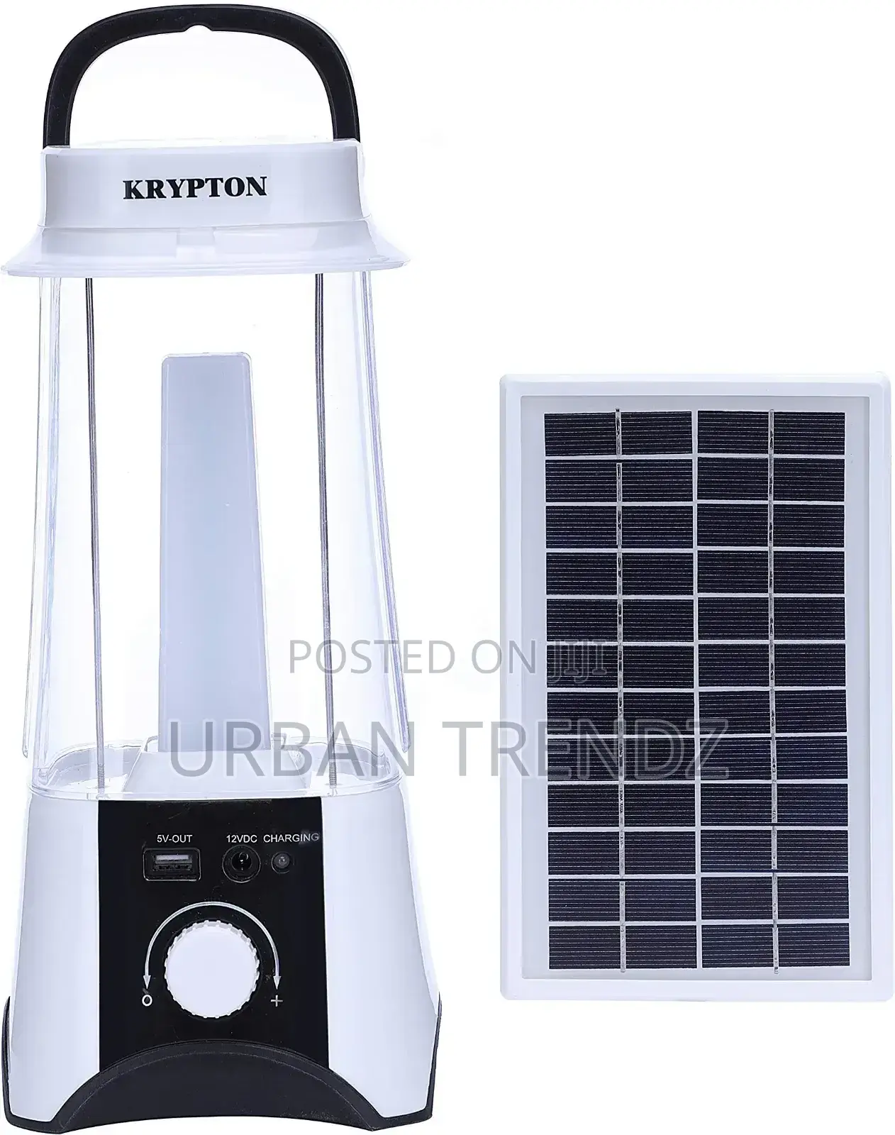 Krypton Rechargeable Solar LED Emergency Light