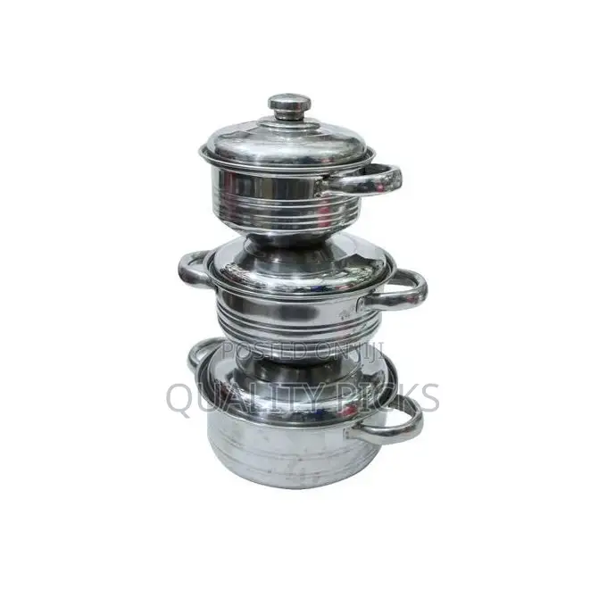 A Set of 3 Steel Food Dishes