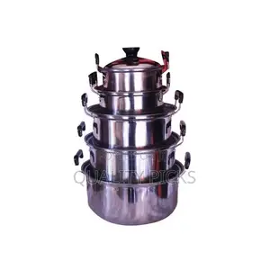 Serving Steel Dishes 5pcs - Silver