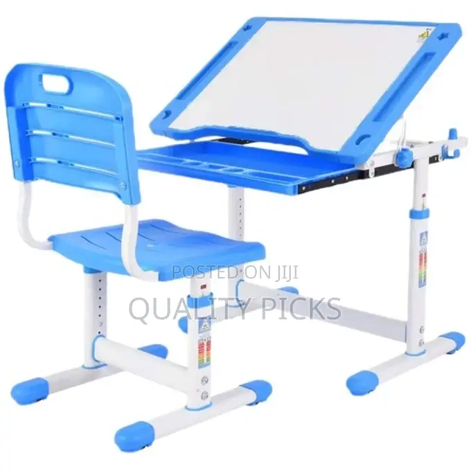 Kids Desk and Chair Set Height Adjustable Student Writing