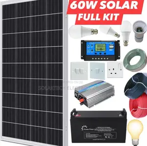 60W Solar Energy System Complete Package Manx