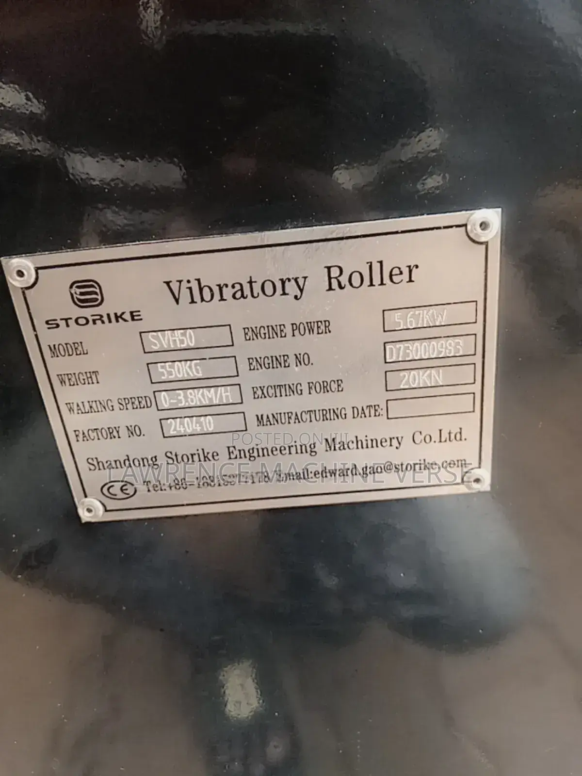 Vibratory Roller Diesel 5.67kw 550kg