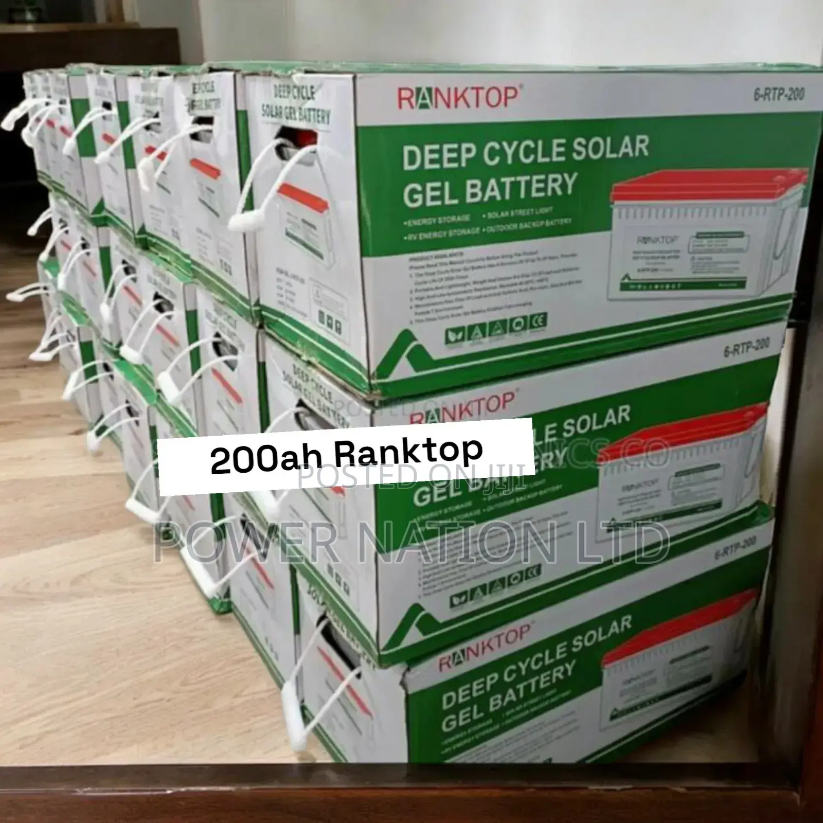 200ah Ranktop Gel Battery