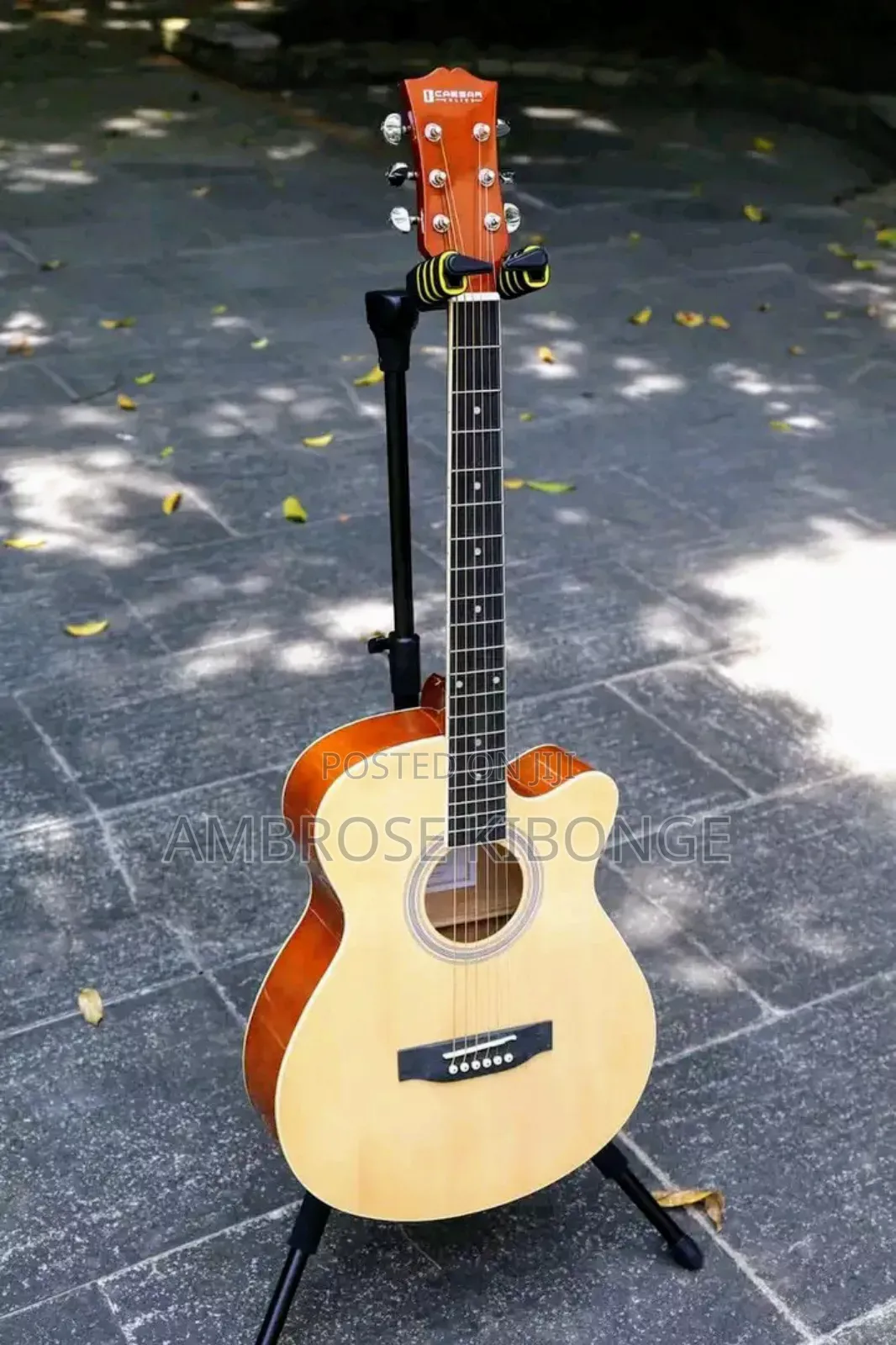 Grand Performance 41inch Powered Acoustic Guitar |Jack Cable
