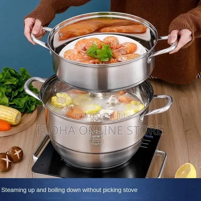Double Stainless Steel Steamer