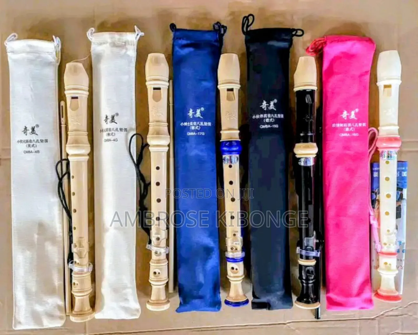 Open Key Descant/Soprano Flute Recorder With Cleaning Rod.