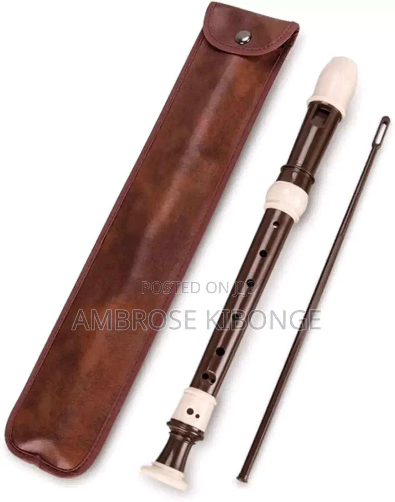 Open Key Descant/Soprano Flute Recorder With Cleaning Rod.