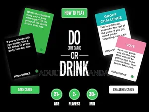 Do or Smoke Party Card Game for Smokers and Stoners