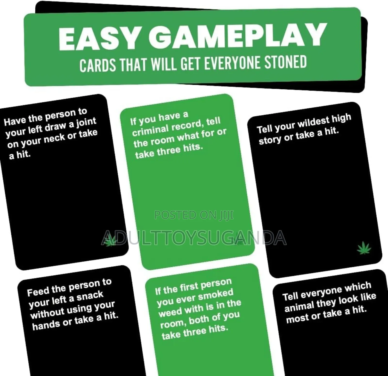 Do or Smoke Party Card Game for Smokers and Stoners