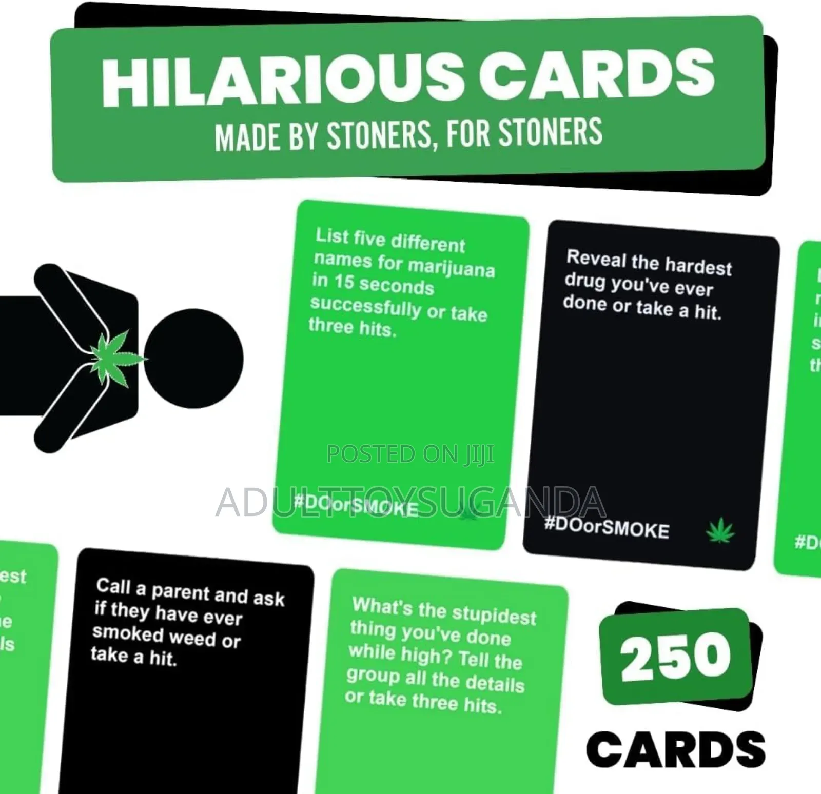 Do or Smoke Party Card Game for Smokers and Stoners