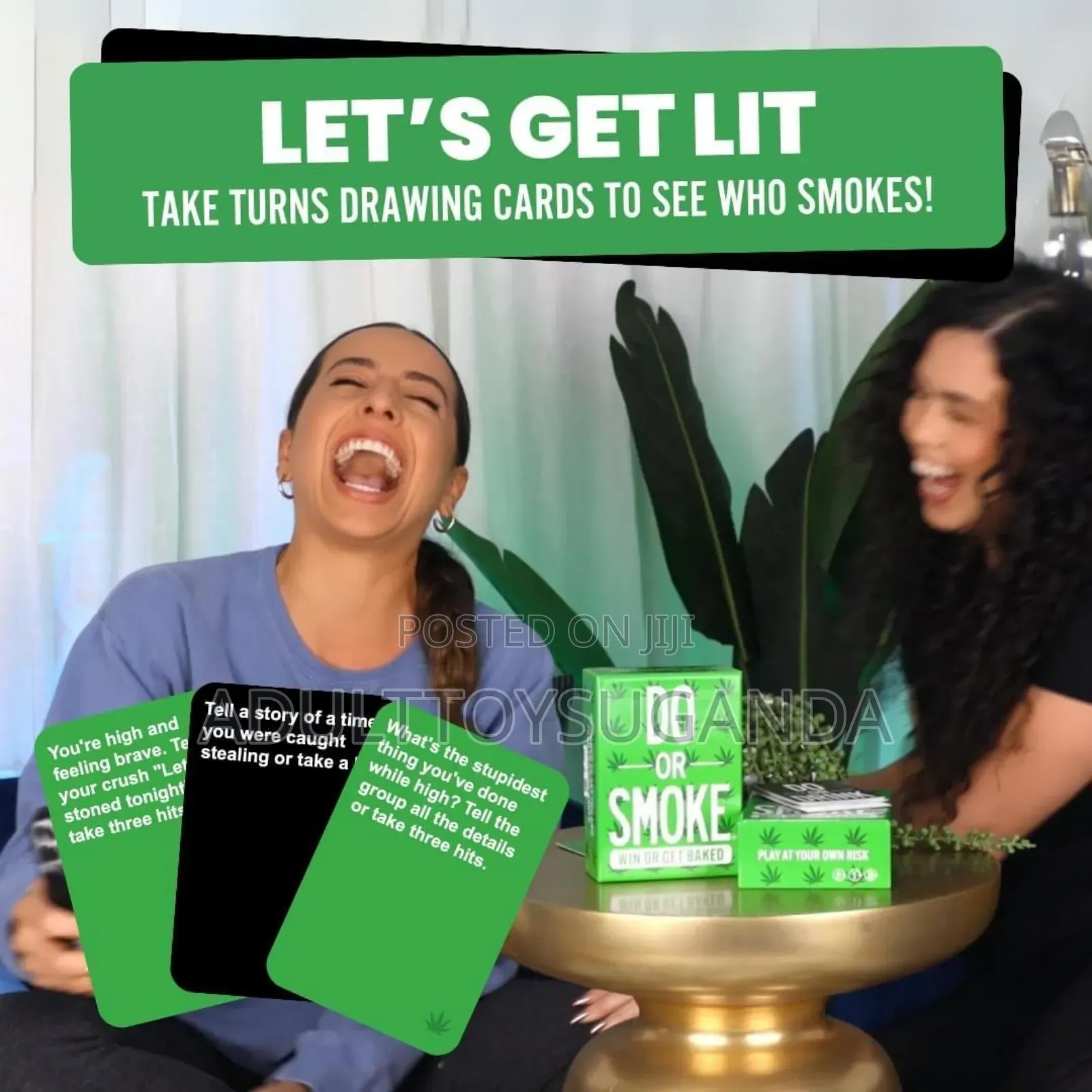 Do or Smoke Party Card Game for Smokers and Stoners