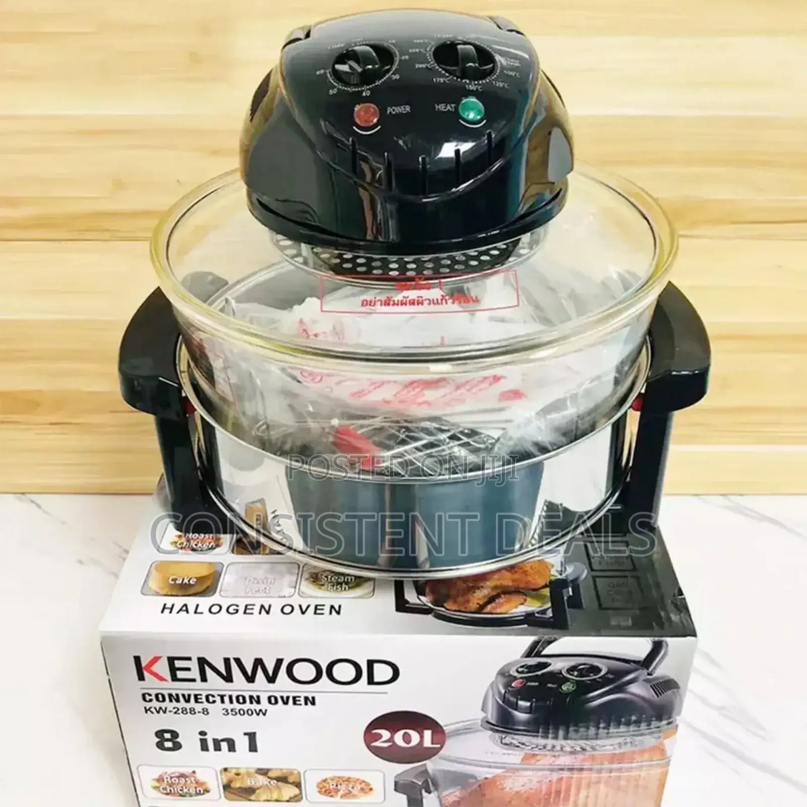 Kenwood Electric 20L Halogen Oven 8in1 Air Fryer Oven