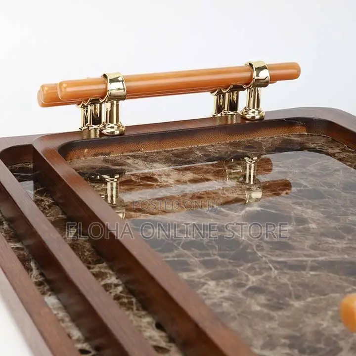 3 Pieces Serving Tray With Handles