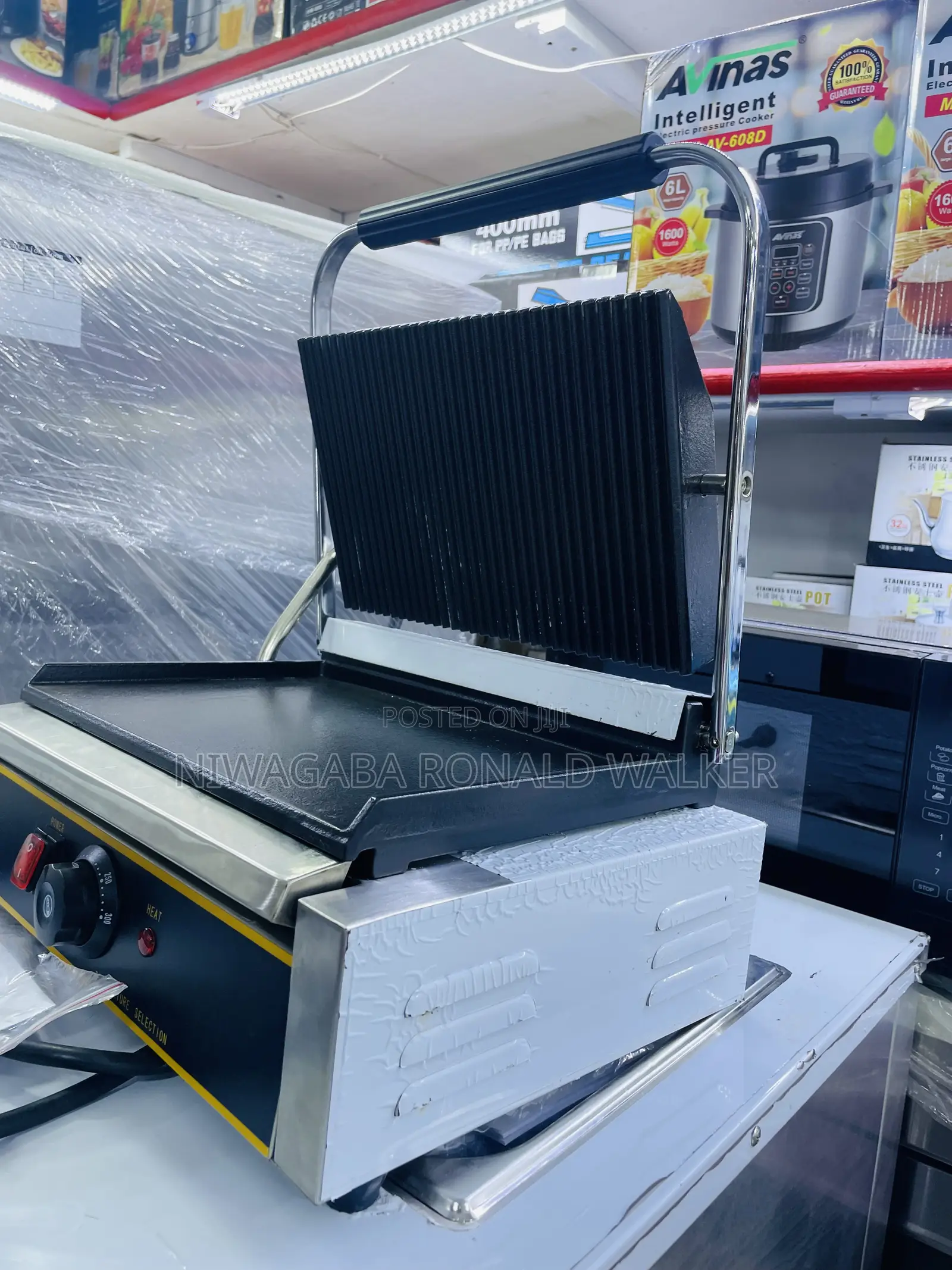 Commercial Sandwich/ Electric Grill Panini Meat Griddle