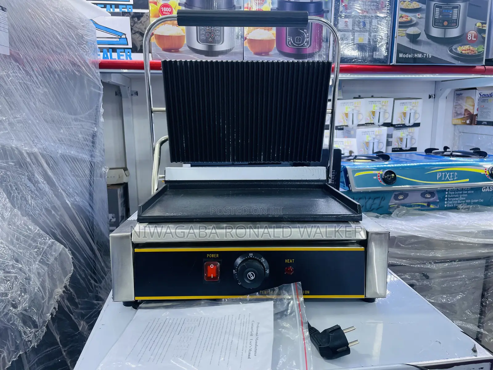 Commercial Sandwich/ Electric Grill Panini Meat Griddle