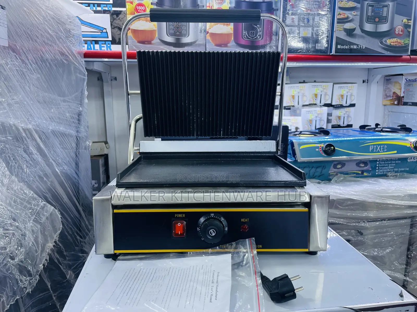 Commercial Sandwich/ Electric Grill Panini Meat Griddle