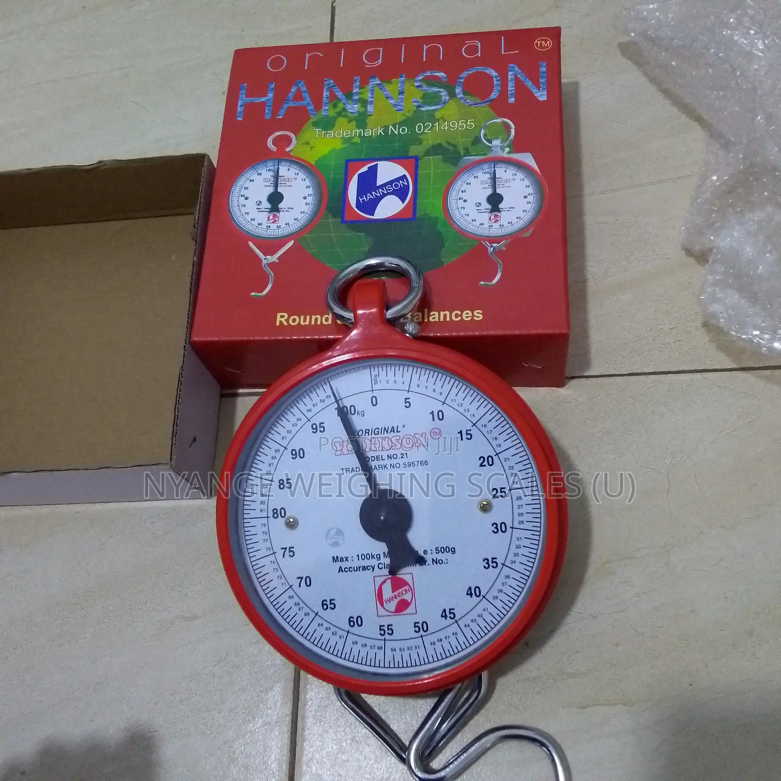 Manual Hanging Weigh Farm Weighing Scale 100kg Spring Weighing Scale