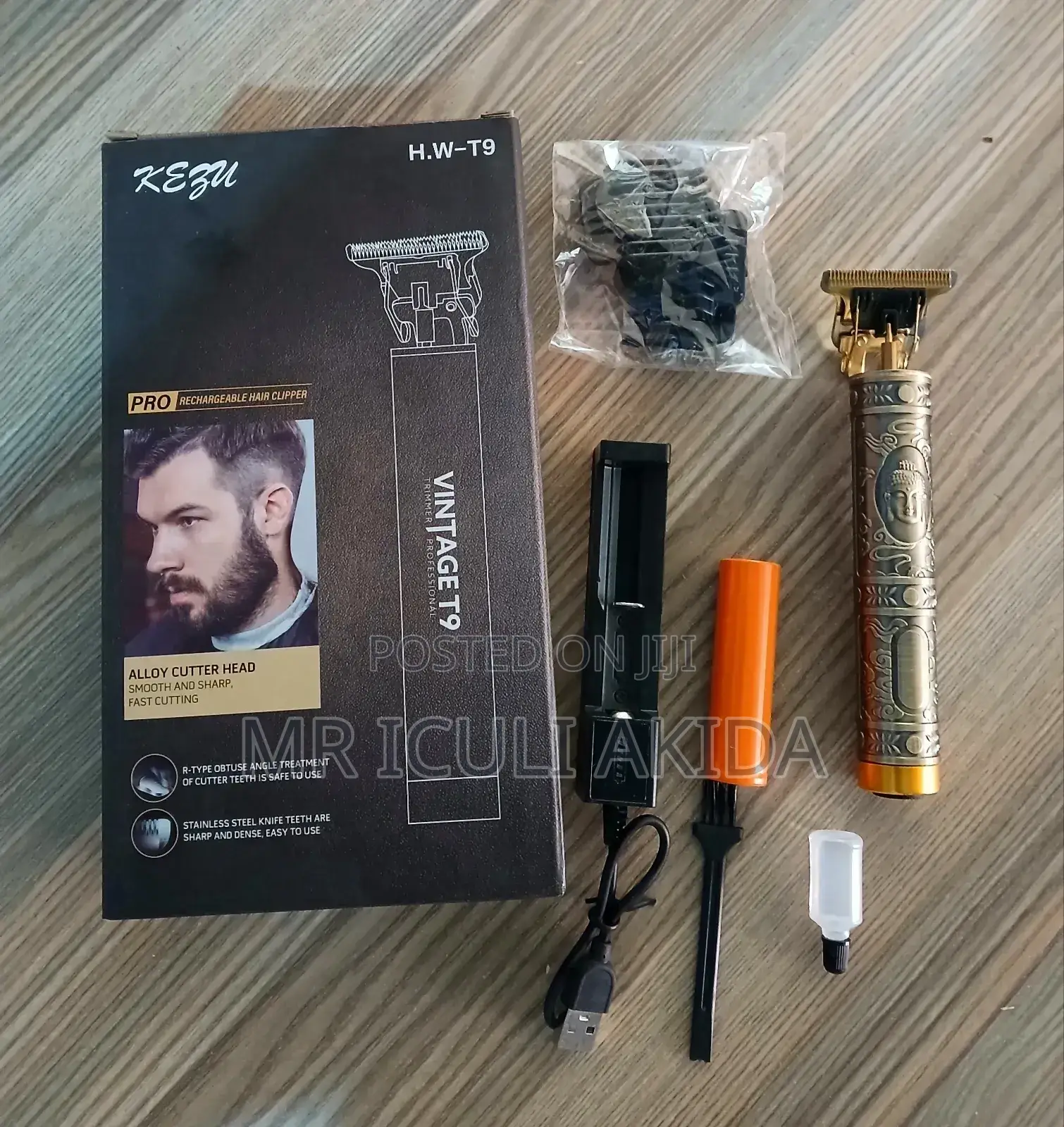 Vintage T9 Professional Rechargeable Hair Beards Trimmers