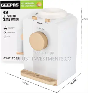 Photo - Geepas Hot and Normal Water Dispenser,–Stainless Steel