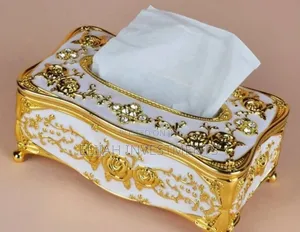 New Desktop Gold Tissue Box