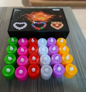 24pc Different Colours Led Plastic Decorative Lovely Candles