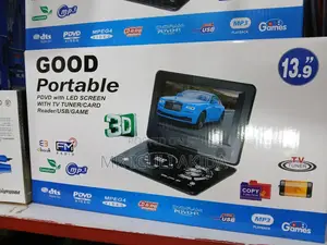Photo - 3D 13.9"Portable DVD Led Screen WTH TV Tuner,Card Reader,Usb