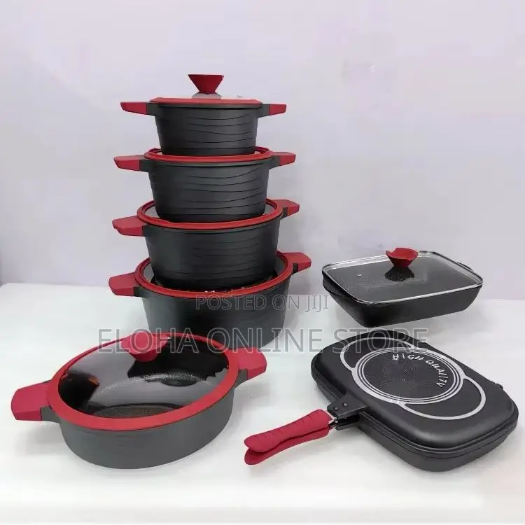 Die-Cast Aluminum Cookware Marble Coated