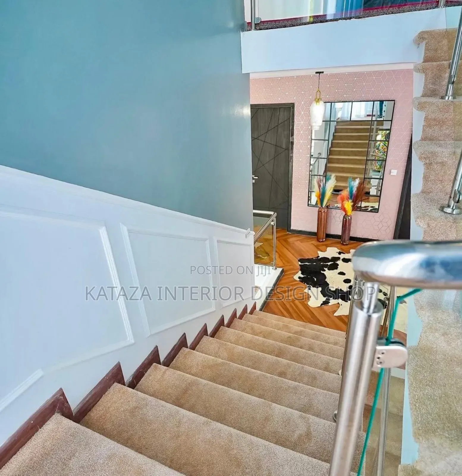 Cream Stairs Galaxy Carpets