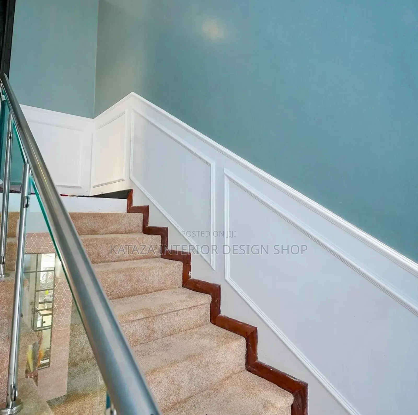 Cream Stairs Galaxy Carpets