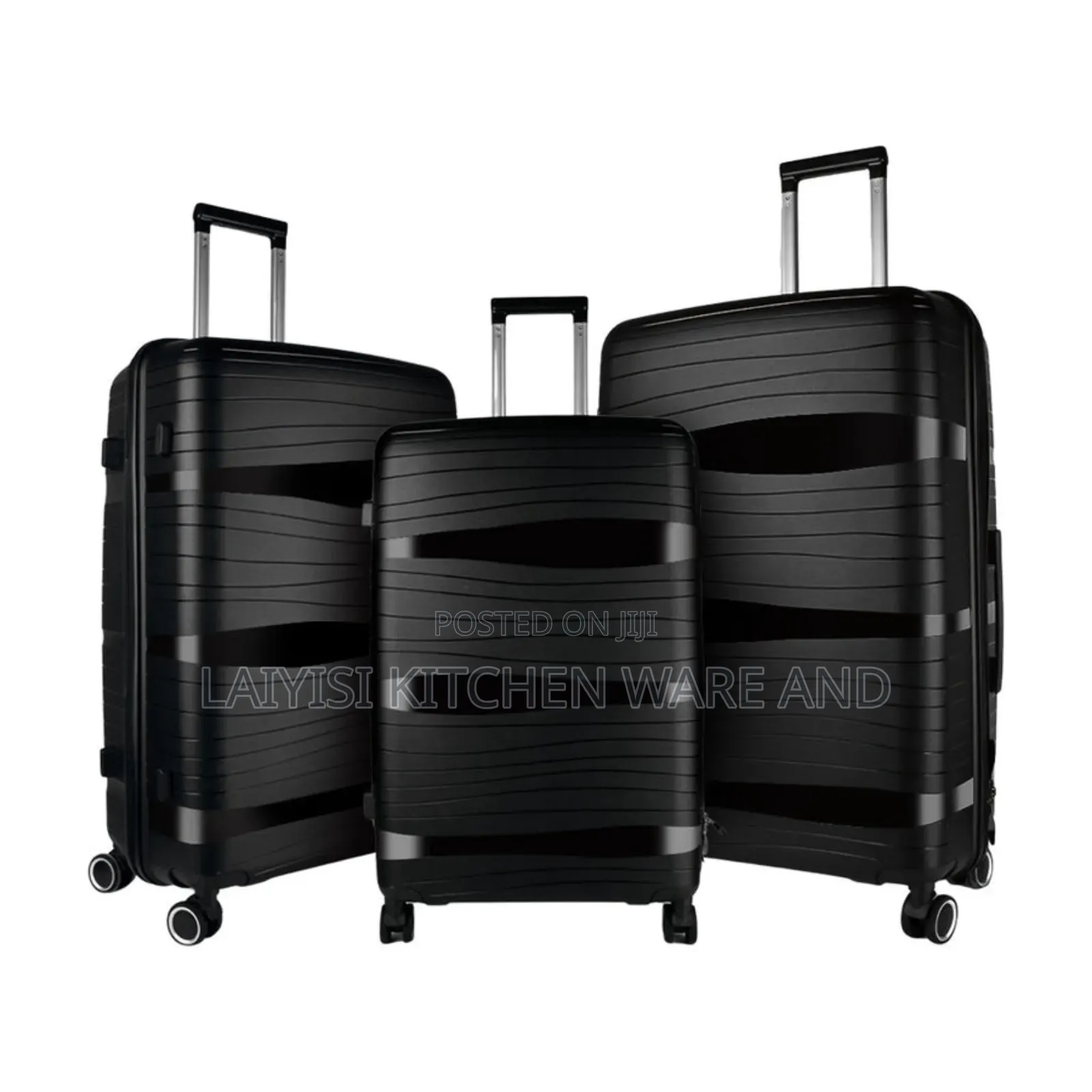 Aset of 3 Pieces Heavy Weight Travel Polyester Suitcases