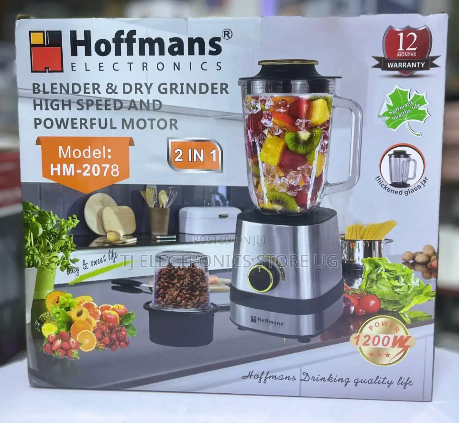 2 in 1 Hoffmans Blender Glass