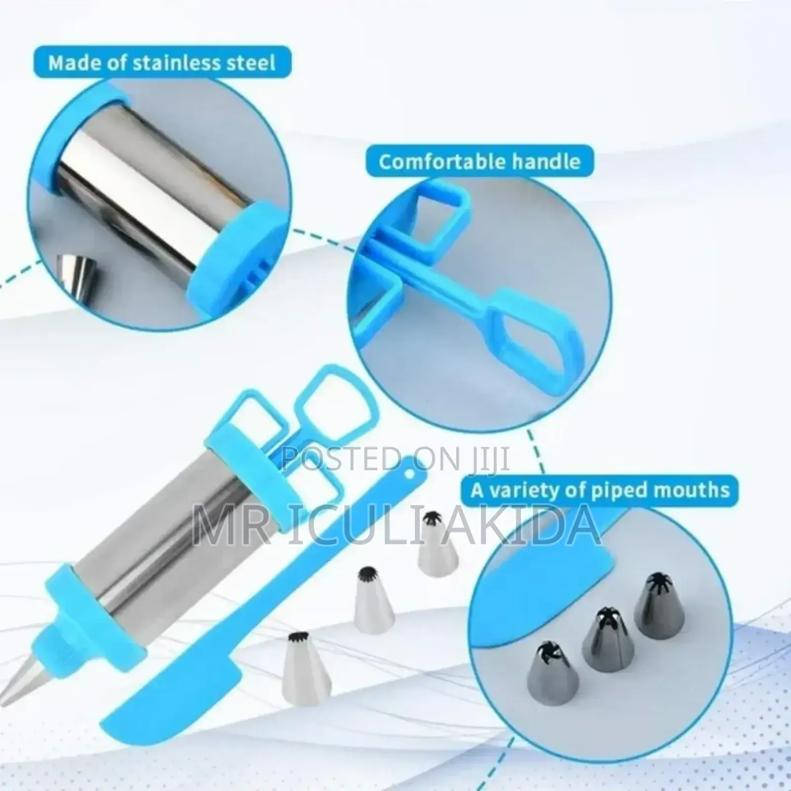 Cake/Cookie Press Syringe Nozzle Syringe Gun Decorating Kit