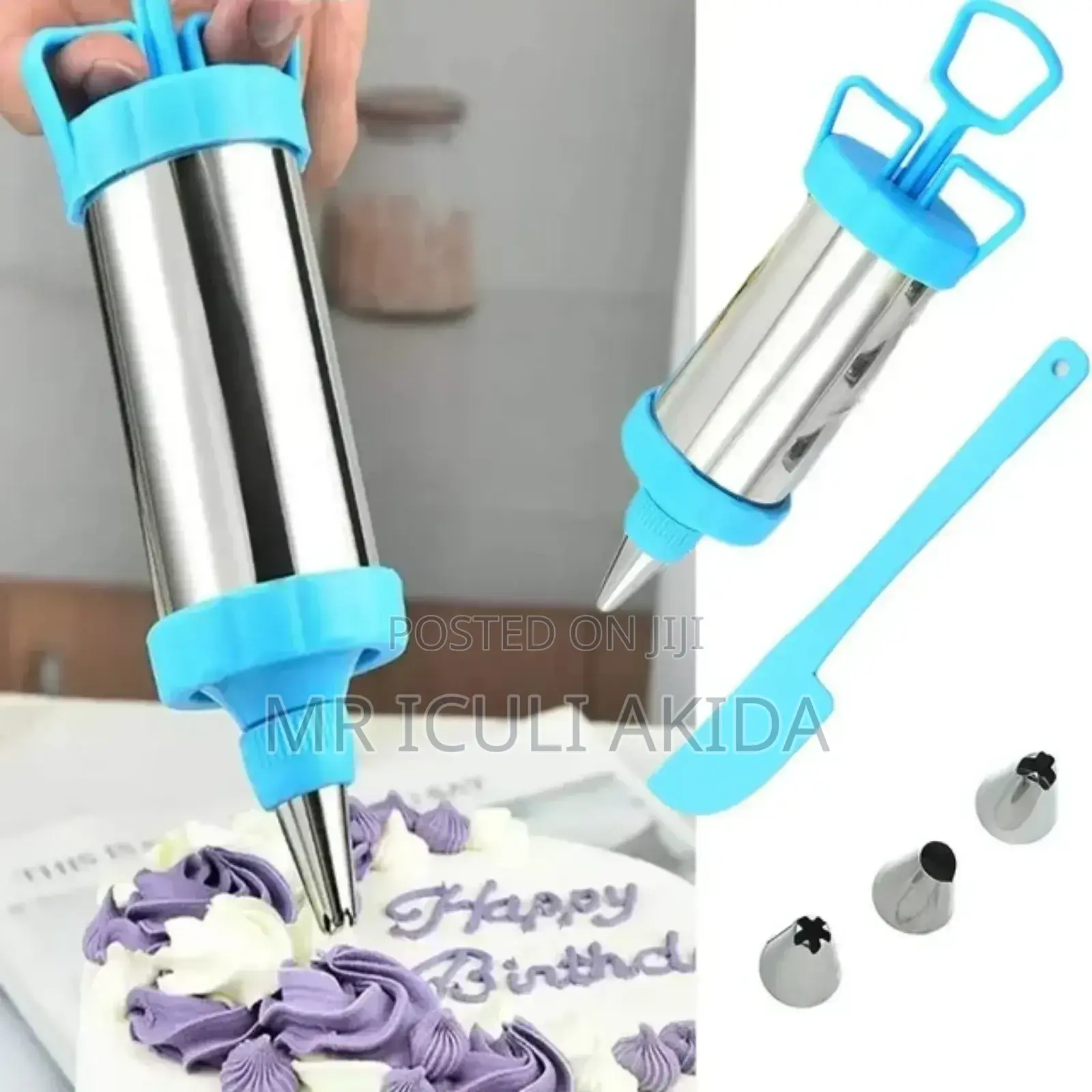 Cake/Cookie Press Syringe Nozzle Syringe Gun Decorating Kit