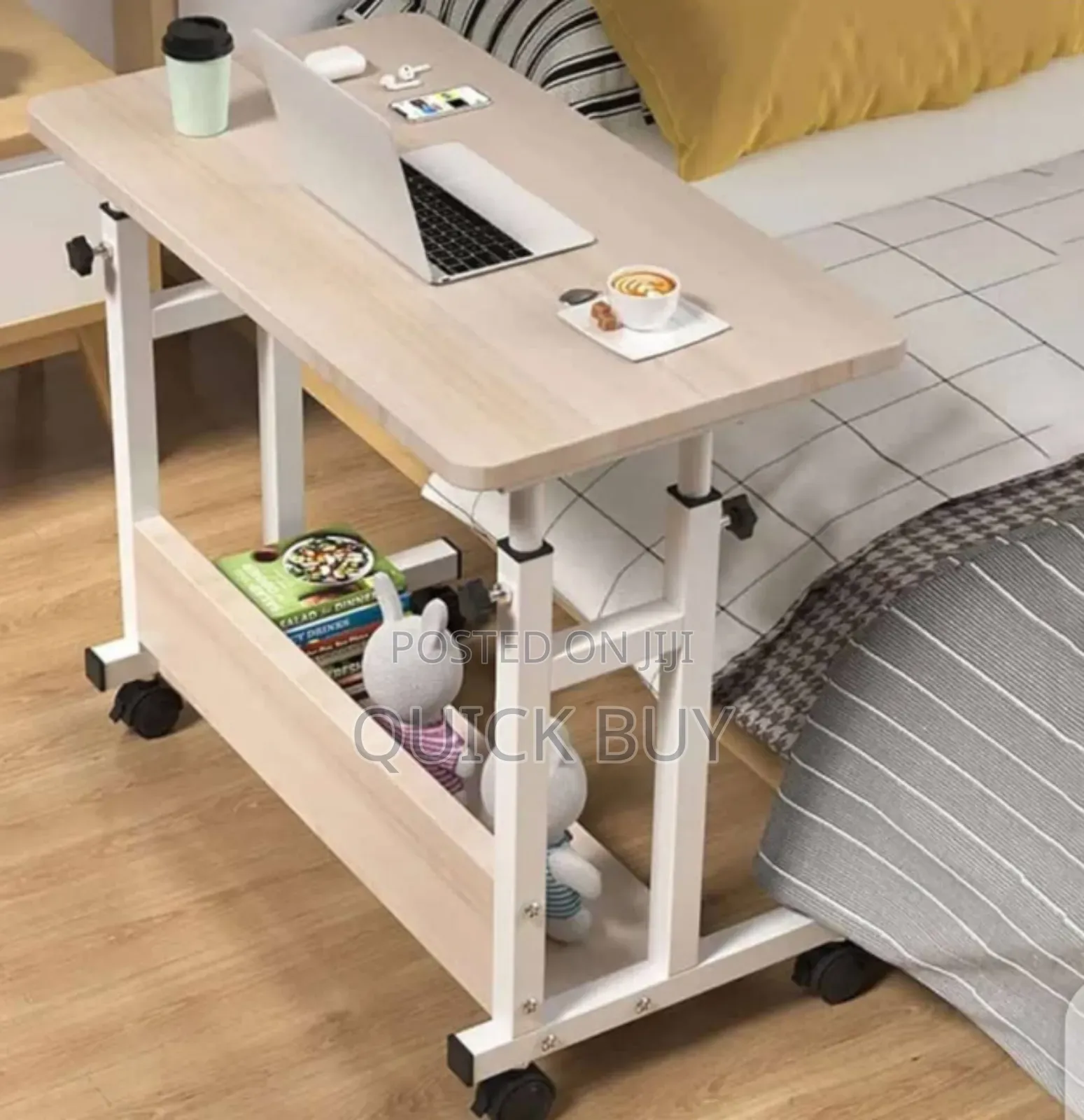 Exquisite Stylish Adjustable Over Bed Table With Wheels