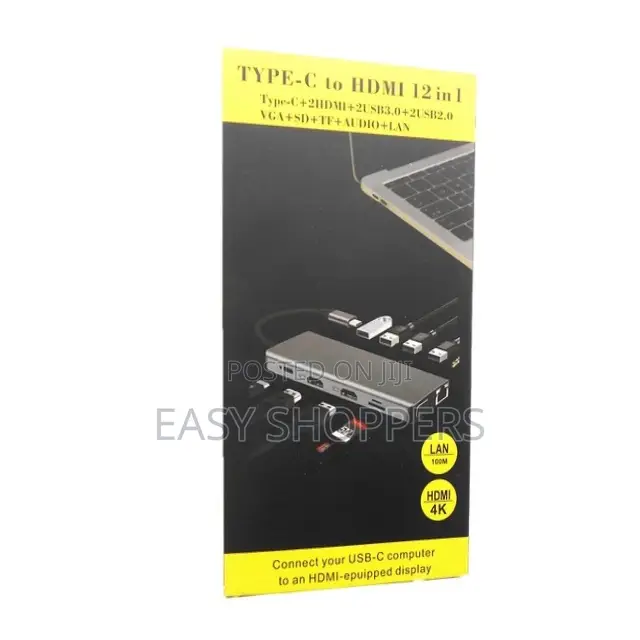 12 in 1 Type C Hub Hdmi,Ethernet VGA