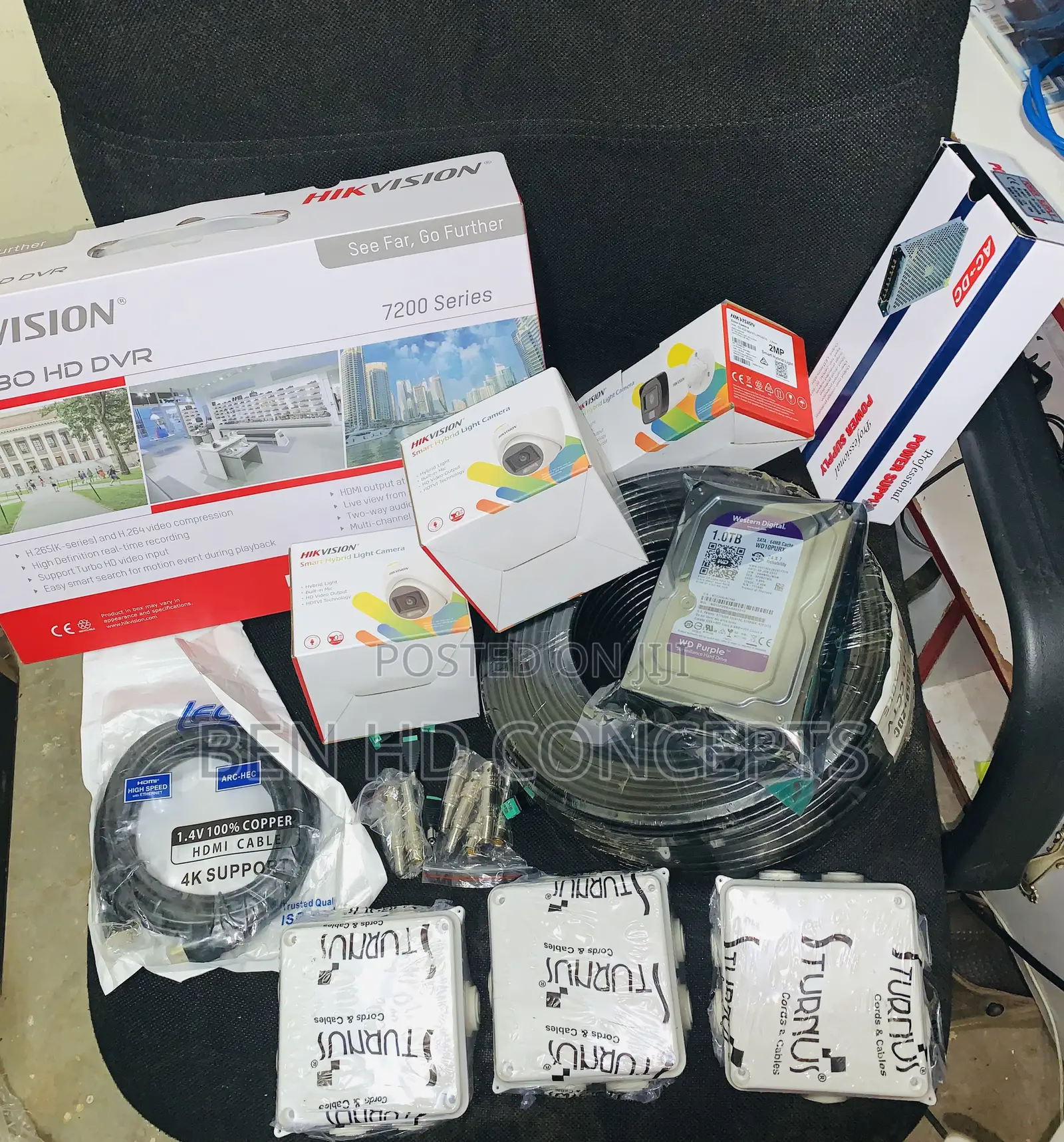 CCTV Camera Supply 4 Channel