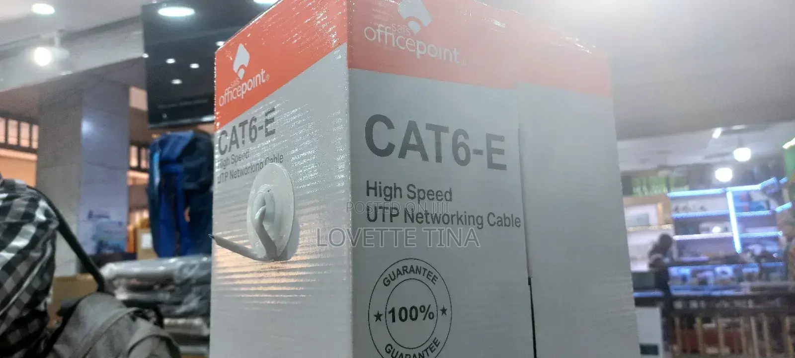 Cat 6 Cable Rool 100m Office Point Indoor