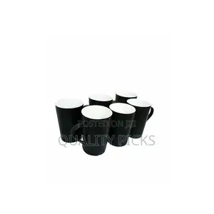 Coffee Cups 6pcs Black